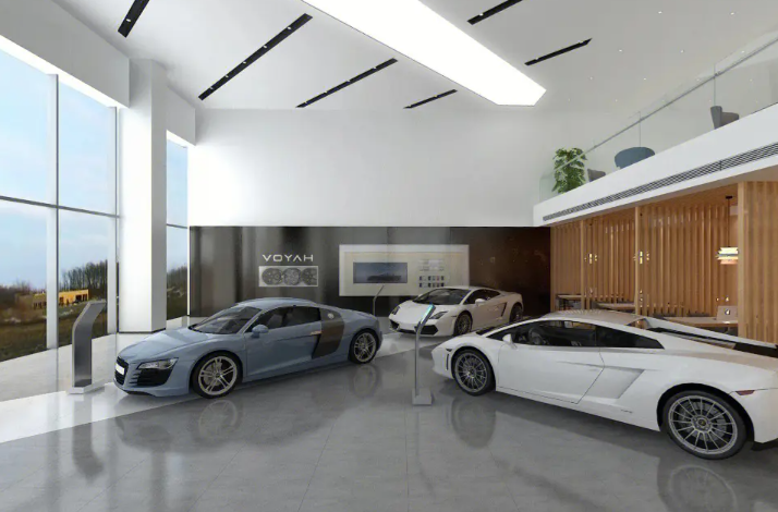 驾驭未来感，汽车展厅设计效果图的技巧与方案